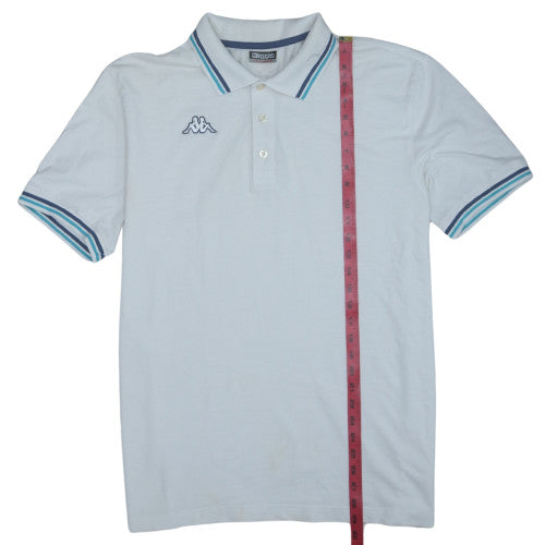 Kappa Men’s White 2XL Cotton Polo Shirt Embroidered Logo