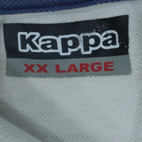 Kappa Men’s White 2XL Cotton Polo Shirt Embroidered Logo