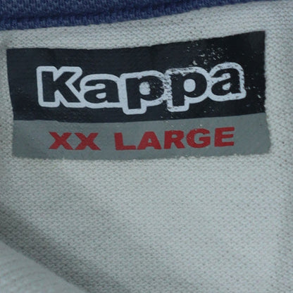Kappa Men’s White 2XL Cotton Polo Shirt Embroidered Logo