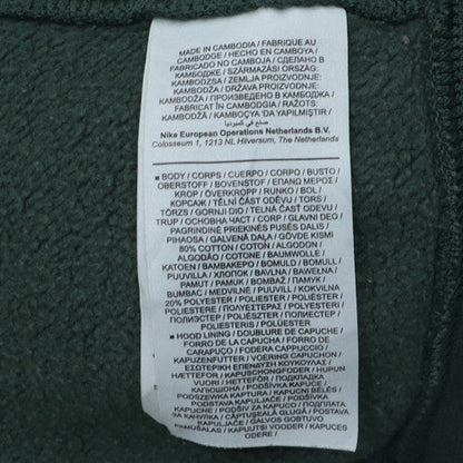 Nike Men's Green XL Pullover Hoodie Fleece Sportswear