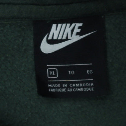 Nike Men's Green XL Pullover Hoodie Fleece Sportswear