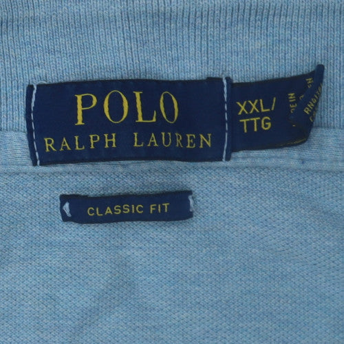 Ralph Lauren Men’s Blue Classic Fit 2XL Cotton Polo Shirt