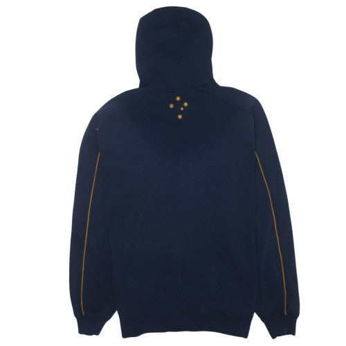 Canterbury Wallabies Men’s Blue XL Full Zip Hoodie Rugby Fleece
