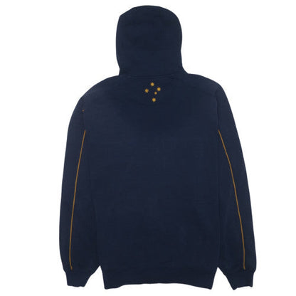 Canterbury Wallabies Men’s Blue XL Full Zip Hoodie Rugby Fleece