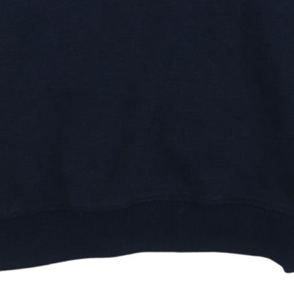 Adidas Mens Blue XL Pullover Crew Neck Logo Sweatshirt