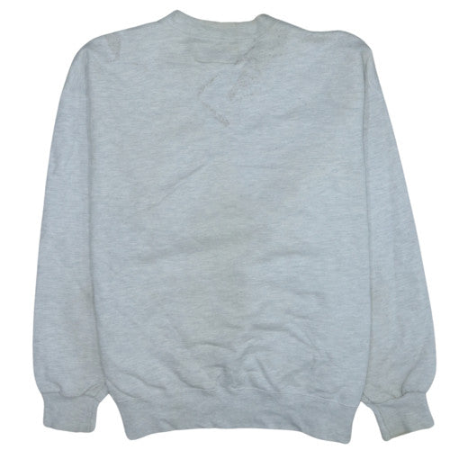 Russell Athletic Men’s Grey Cotton Logo Pullover Sweatshirt L