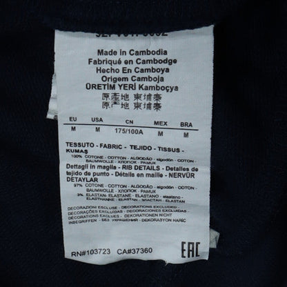 Emporio Armani EA7 Men's Blue Full Zip Collared Sweatshirt Size M