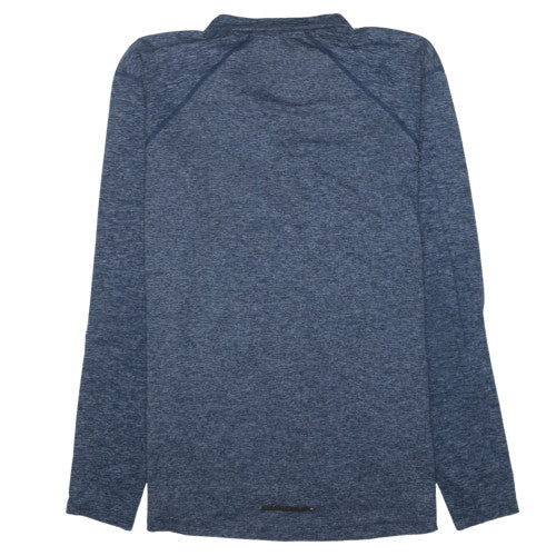 Nike Men's Blue Dri-Fit 1/4 Zip Long Sleeve Running Top M