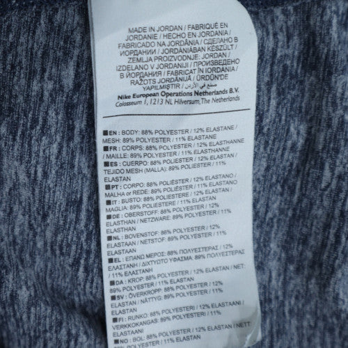 Nike Men's Blue Dri-Fit 1/4 Zip Long Sleeve Running Top M