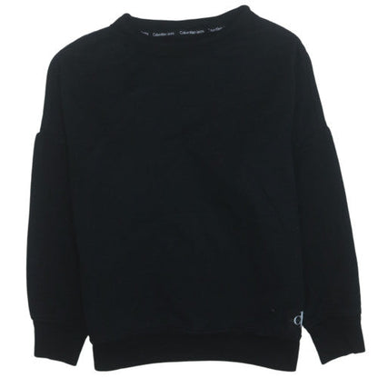 Calvin Klein Jeans Men's Black S Pullover Sweatshirt Classic Crew Neck