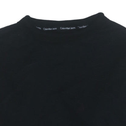 Calvin Klein Jeans Men's Black S Pullover Sweatshirt Classic Crew Neck