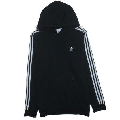 Adidas Mens Black Pullover Hoodie Size L Fleece Sportswear