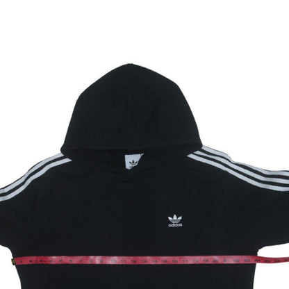 Adidas Mens Black Pullover Hoodie Size L Fleece Sportswear