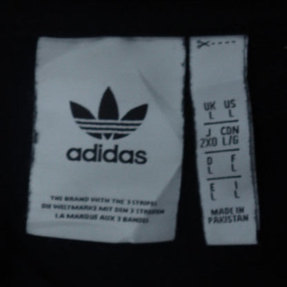 Adidas Mens Black Pullover Hoodie Size L Fleece Sportswear