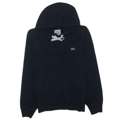 Lacoste Unisex Black XL Classic Pullover Hoodie with Logo