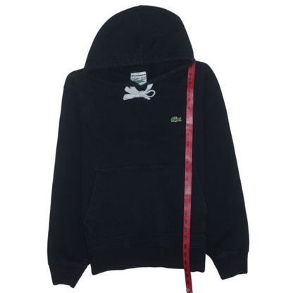 Lacoste Unisex Black XL Classic Pullover Hoodie with Logo