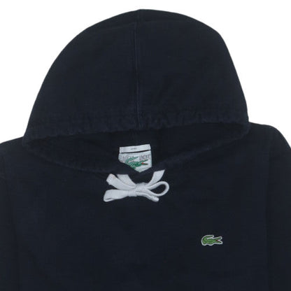 Lacoste Unisex Black XL Classic Pullover Hoodie with Logo