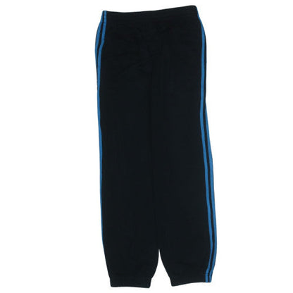 Adidas Boys Black Track Pants 13-14 Years Jogger Cuffed Bottoms Sportswear