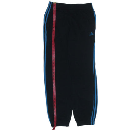 Adidas Boys Black Track Pants 13-14 Years Jogger Cuffed Bottoms Sportswear