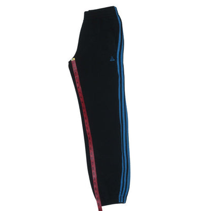 Adidas Boys Black Track Pants 13-14 Years Jogger Cuffed Bottoms Sportswear