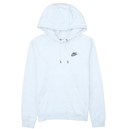 Nike Men's White Pullover Hoodie Small Fleece Logo Sportswear