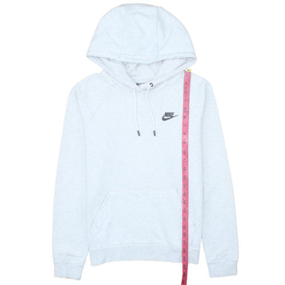 Nike Men's White Pullover Hoodie Small Fleece Logo Sportswear