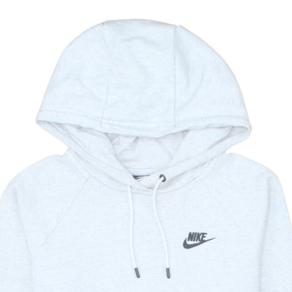 Nike Men's White Pullover Hoodie Small Fleece Logo Sportswear