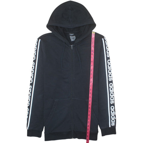 Adidas Men's Black Full Zip Hoodie Size L Sports Fleece