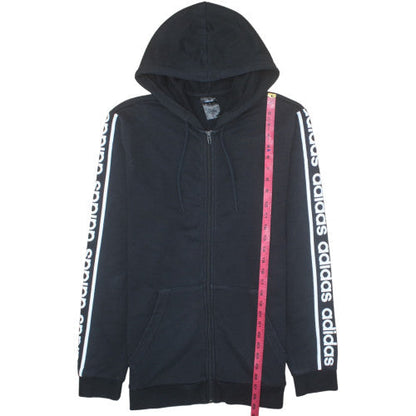 Adidas Men's Black Full Zip Hoodie Size L Sports Fleece