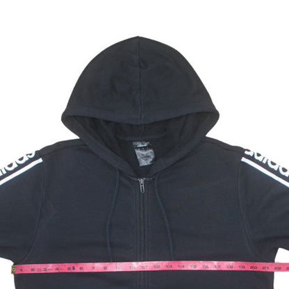 Adidas Men's Black Full Zip Hoodie Size L Sports Fleece
