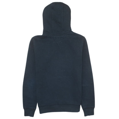 Tommy Hilfiger Men’s Black Pullover Hoodie S Regular Fit Fleece Logo