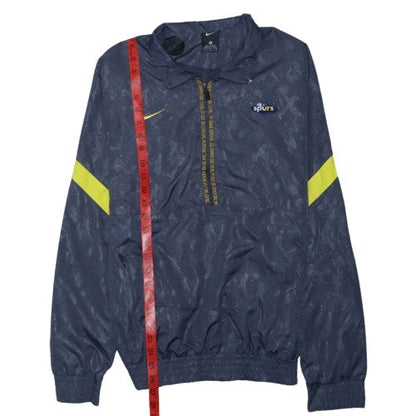 Nike Men’s Blue Spurs 1/4 Zip Windbreaker Jacket M
