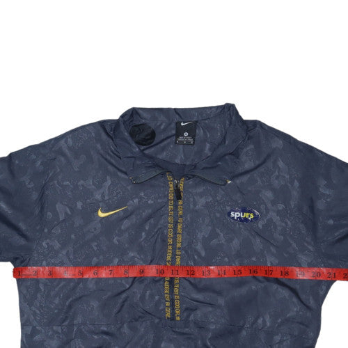 Nike Men’s Blue Spurs 1/4 Zip Windbreaker Jacket M