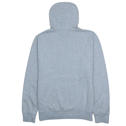 Nike Men's Grey Pullover Hoodie Medium Fleece Logo Sweatshirt