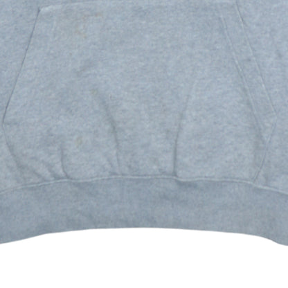 Nike Men's Grey Pullover Hoodie Medium Fleece Logo Sweatshirt