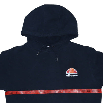 Ellesse Men's Blue Pullover Hoodie Size S Logo Fleece Sweatshirt