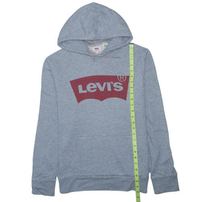 Levi's Men's Grey Logo Pullover Hoodie Size L Regular Fit