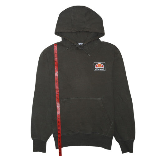 Ellesse Men's Green Pullover Hoodie L Regular Fit Fleece Logo Sportswear