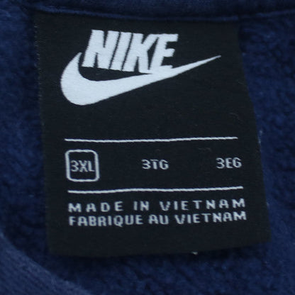 Nike Mens Blue 3XL Pullover Fleece Sweatshirt Crew Neck