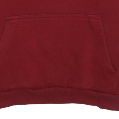Hugo Boss Men's Red Pullover Fleece Hoodie Size L
