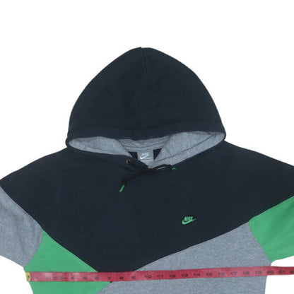 Nike Men’s Grey Pullover Hoodie S Logo Fleece Sportswear