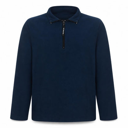 The North Face Men Blue Fleece 1/4 Zip Henley Sweatshirt M