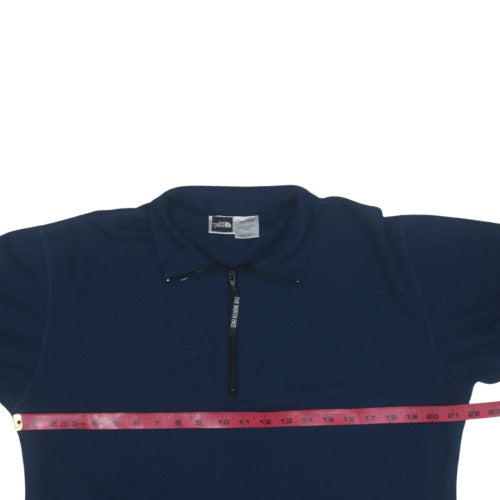 The North Face Men Blue Fleece 1/4 Zip Henley Sweatshirt M