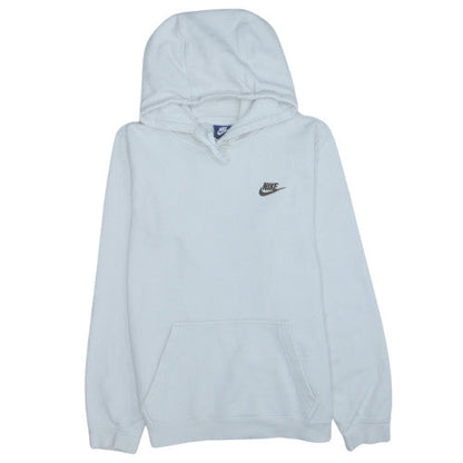 Nike Men’s White Pullover Hoodie Size S Regular Fit with Logo