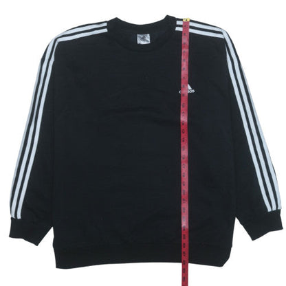 Adidas Mens Black XL Pullover Sweatshirt Crew Neck Sports Top