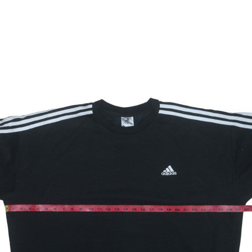 Adidas Mens Black XL Pullover Sweatshirt Crew Neck Sports Top