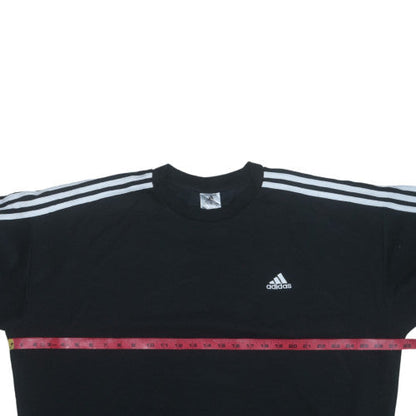 Adidas Mens Black XL Pullover Sweatshirt Crew Neck Sports Top