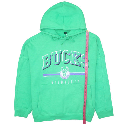 NBA Men’s Green Small Pullover Hoodie Milwaukee Bucks Fleece
