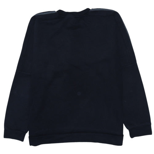 adidas Men's Black M Pullover Fleece Logo Crew Neck Sweatshirt