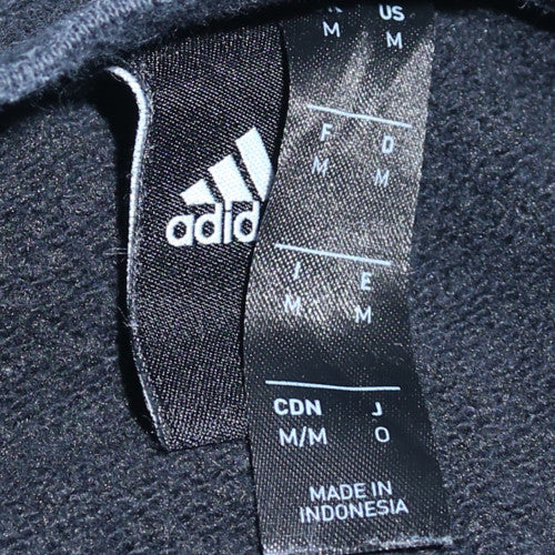 adidas Men's Black M Pullover Fleece Logo Crew Neck Sweatshirt